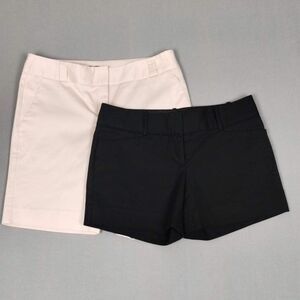 The Limited Shorts Bundle Flat Front Short Chino Black and Light Pink Lot Size 6